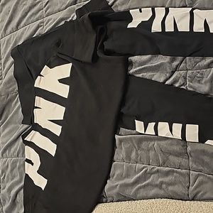 VS Pink sweatshirt and leggings